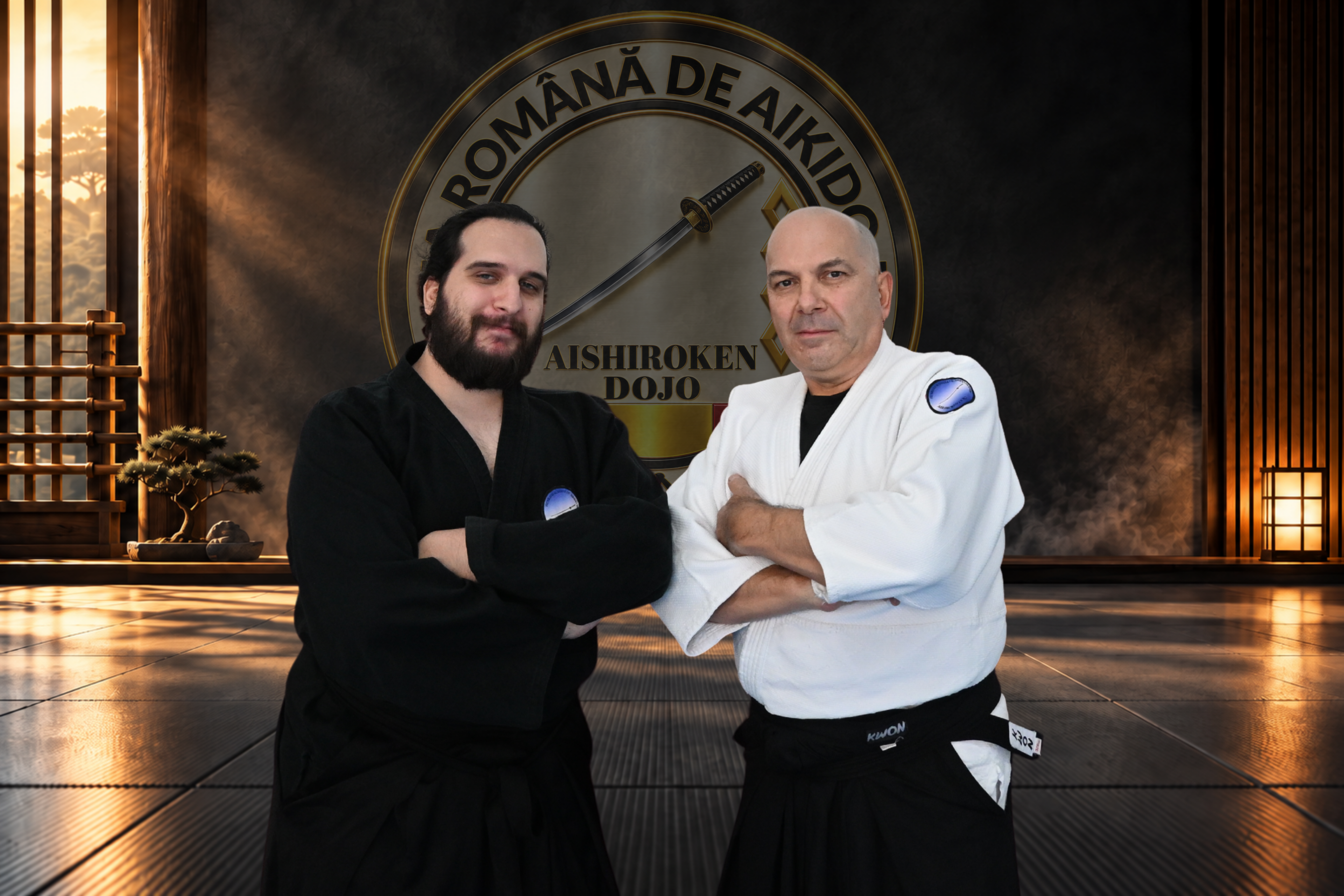 Membrii clubului Aishiroken Dojo